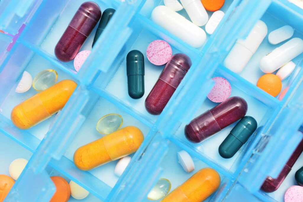 Full frame of a medication box